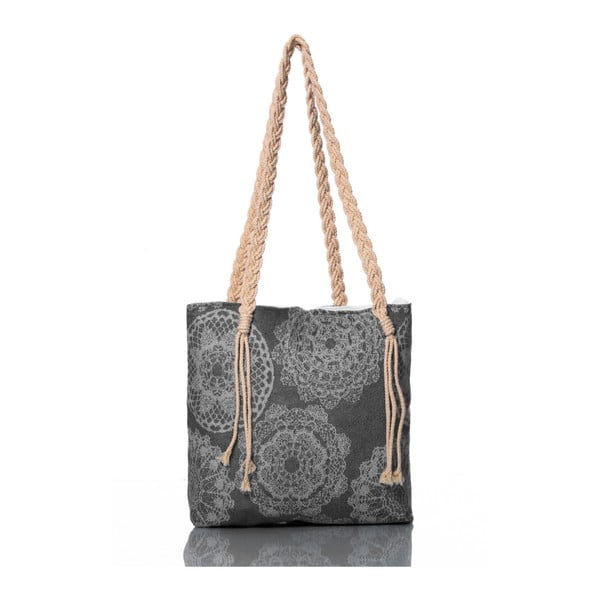 Sivá taška Homedebleu Lace, 50 × 40 cm