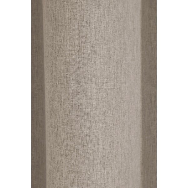 Hnedý záves 135x245 cm Ľan Uni – Sehlbach-image-1