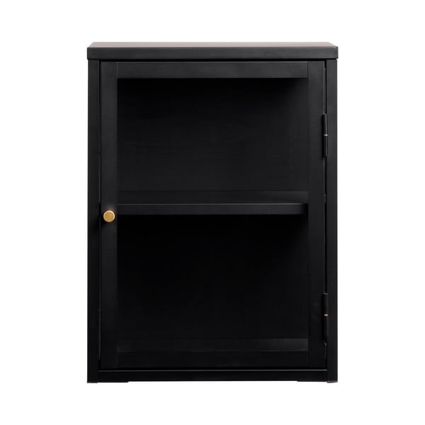 Čierna kovová vitrína 45x60 cm Carmel – Unique Furniture