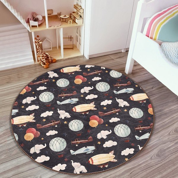 Detský koberec ø 100 cm Comfort – Mila Home-image-3