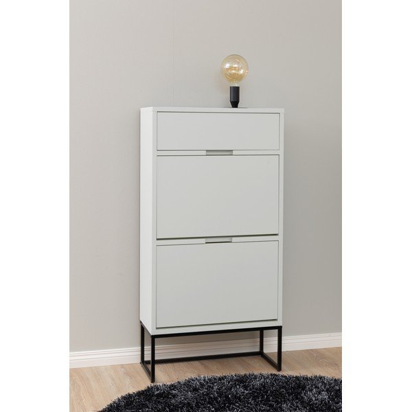 Biela výklopná skrinka na topánky Lipp - Tenzo-image-1