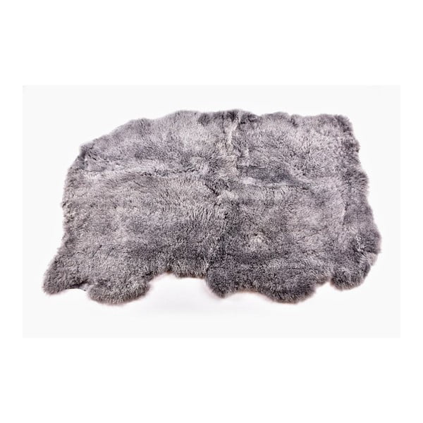Kožušinový koberec s krátkym vlasom Grey, 165x110 cm