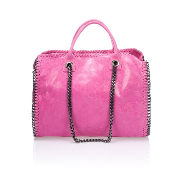 Kožená kabelka Markese 1169 Pink