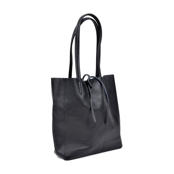 Čierna kožená kabelka Cardoni Vera-image-2