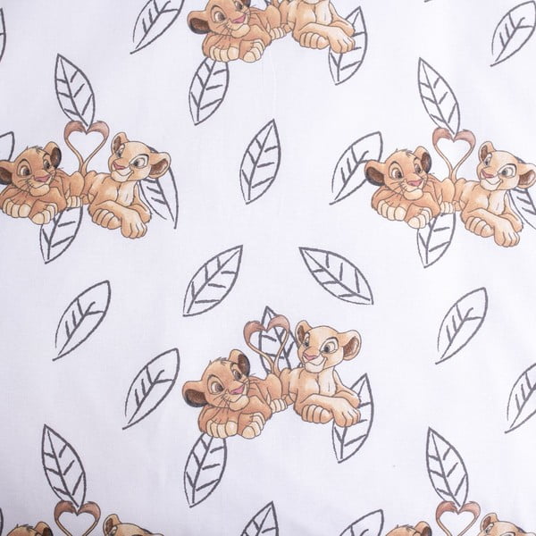 Svetložlté bavlnené detské obliečky do postieľky 100x135 cm Lion King "Best Friends" – Jerry Fabrics-image-4