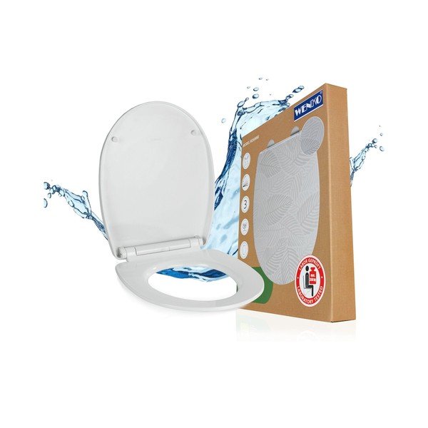 Záchodová doska s automatickým zatváraním 36,5 x 45 cm Roanne – Wenko