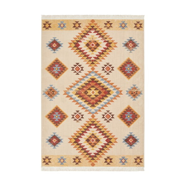 Oranžovo-béžový koberec s podielom recyklovanej bavlny Nouristan, 160 x 230 cm