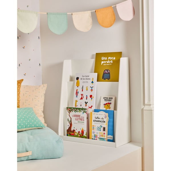 Biela detská knižnica 59,5x69,5x23 cm Adiventina – Kave Home-image-2