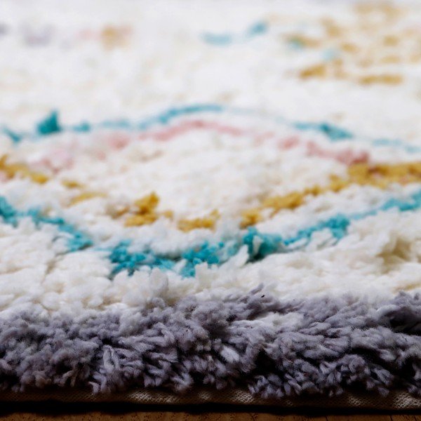 Pestrý bavlnený ručne vyrobený koberec Nattiot Milko, 100 x 160 cm-image-1