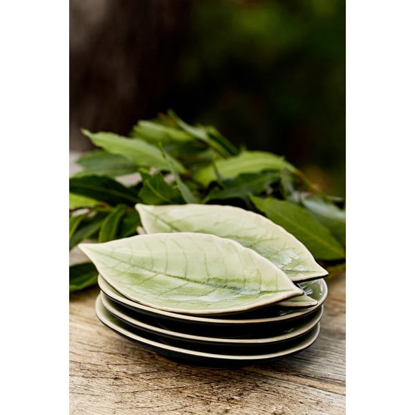 Svetlozelená kameninová odkladacia miska Costa Nova Riviera, dĺžka 18 cm-image-1