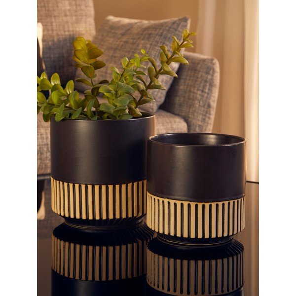 Kameninový obal na kvetináč ø 15 cm Kiso – Premier Housewares-image-1