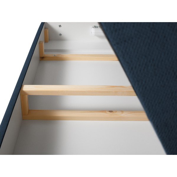 Tmavomodrá boxspring posteľ s úložným priestorom 160x200 cm Sunset – Cosmopolitan Design-image-4