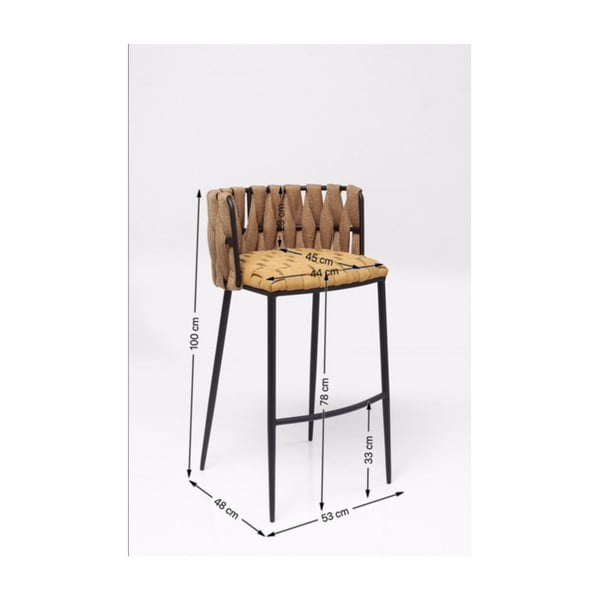 Set 2 žltých barových stoličiek Kare Design Cheerio-image-4