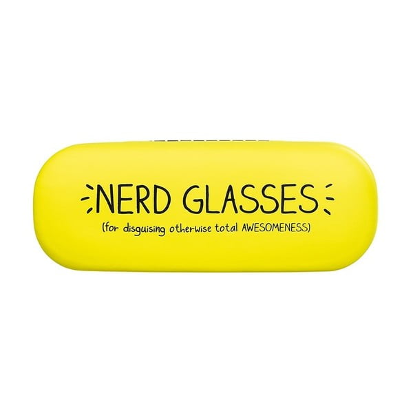 Žlté puzdro na okuliare Happy Jackson Nerd Glasses