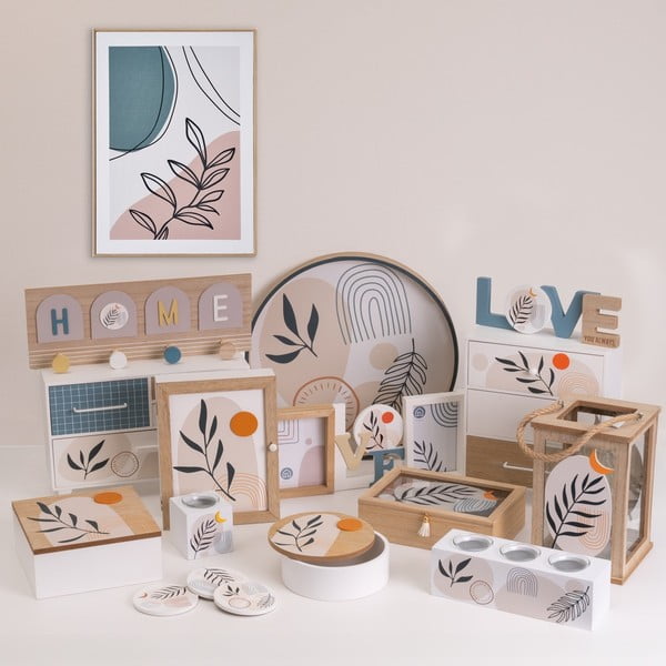 Dekoratívne úložné boxy s vekom v súprave 2 ks ø 20x8,5 cm – Casa Selección-image-1