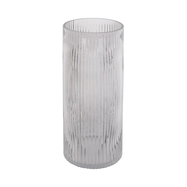 Sivá sklenená váza PT LIVING Allure, výška 30 cm