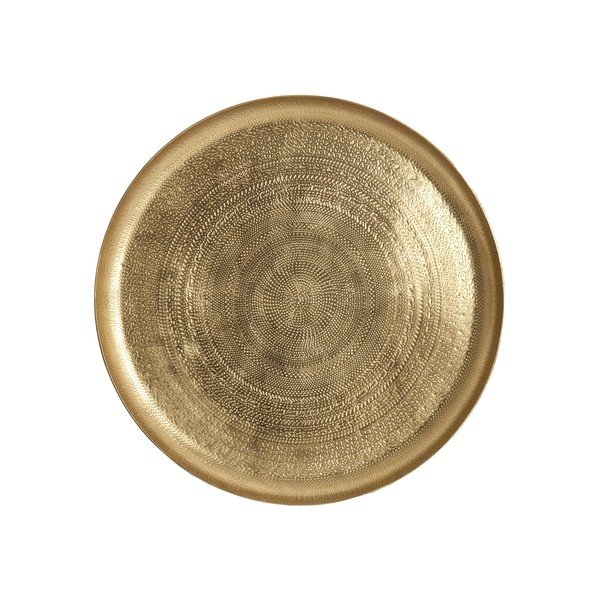 Kovová dekoratívna tácka ø 34,5 cm Krosna – Light & Living-image-1