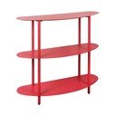 Červený kovový regál 90x82x28 cm Cool Retro – Leitmotiv