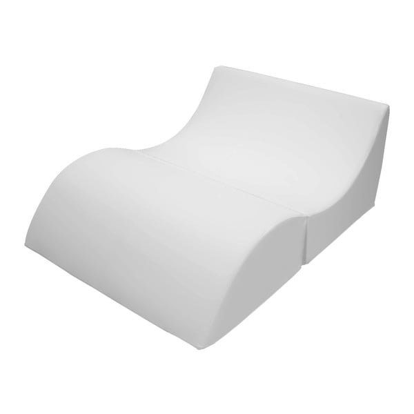 Biele variabilné ležadlo/stolík 13Casa Cleo