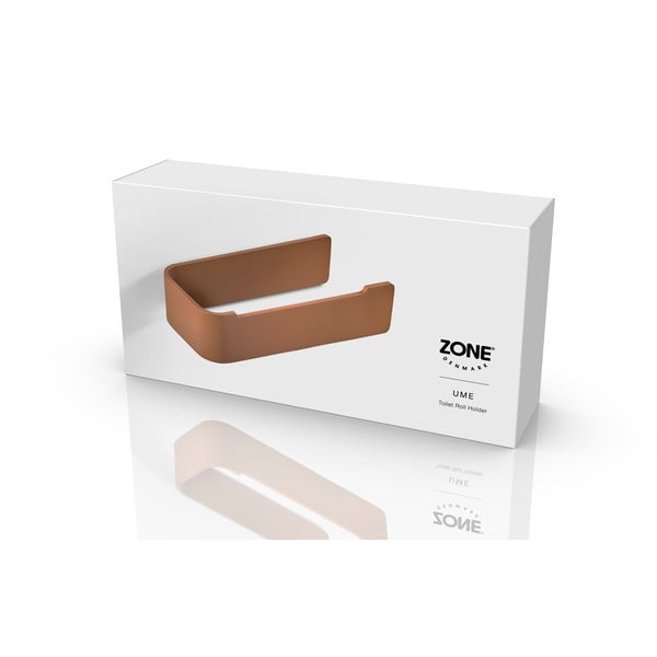 Nástenný kovový držiak na toaletný papier v terakotovej farbe Ume – Zone-image-2