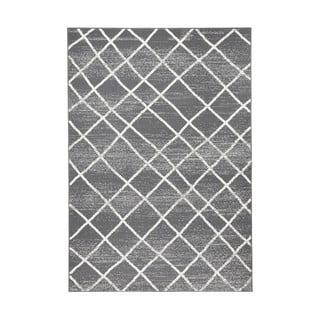 Tmavosivý koberec Zala Living Rhombe, 200 × 290 cm