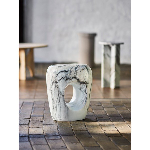 Kamenný odkladací stolík 31x39 cm Bard – Bloomingville-image-1