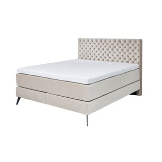 Béžová boxspring posteľ 200x200 cm La Maison - Meise Möbel