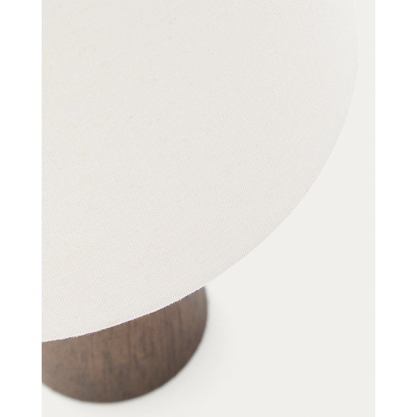 Biela/v tmavoprírodnej farbe stolová lampa s textilným tienidlom (výška  49,5 cm) Marga – Kave Home-image-4