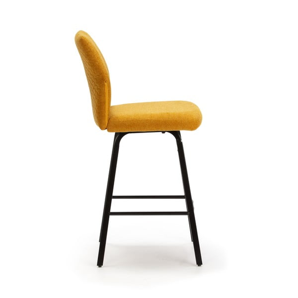 Barové stoličky v horčicovohnedej farbe v súprave 4 ks 65 cm Bei - Marckeric-image-4