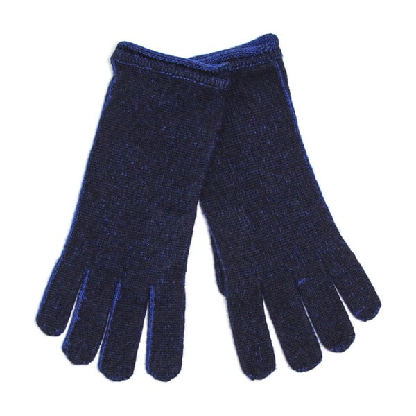 Modré rukavice Silk and Cashmere Vague