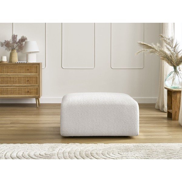 Biela podnožka z textílie bouclé Tina – Bobochic Paris-image-4