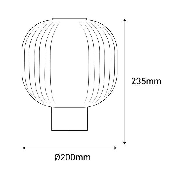 Čierna stolová lampa SULION Garbo, výška 23,5 cm-image-3