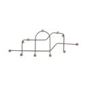 Sivý kovový nástenný vešiak 71 cm Maze – PT LIVING