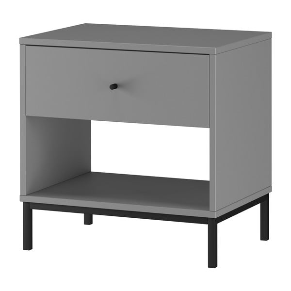 Sivý nočný stolík Celine – Støraa-image-2