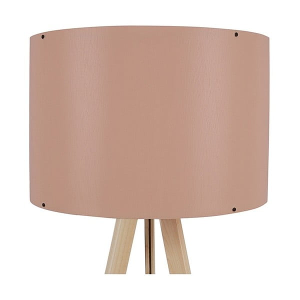 Stojacia lampa so svetloružovým tienidlom Aiden-image-2