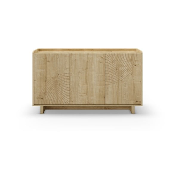 Komoda v dekore duba v prírodnej farbe 140x80x40 cm Daira – Marckeric