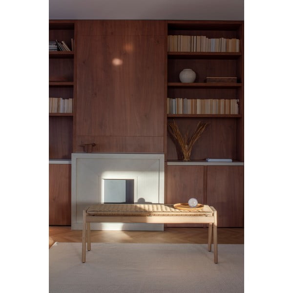 Lavica v prírodnej farbe Klupa – Gazzda-image-1