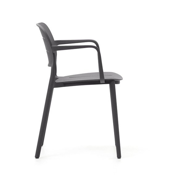 Sivá plastová záhradná stolička Morella – Kave Home-image-4