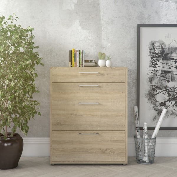 Komponent - zásuvky v dekore duba v prírodnej farbe 84x105 cm Prima - Tvilum-image-1