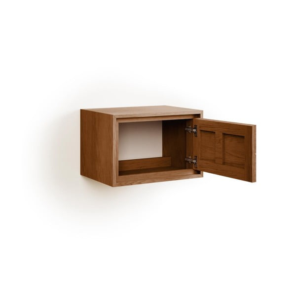 Hnedá závesná skrinka pod umývadlo z teakového dreva 60x40 cm Kenta – Kave Home-image-3