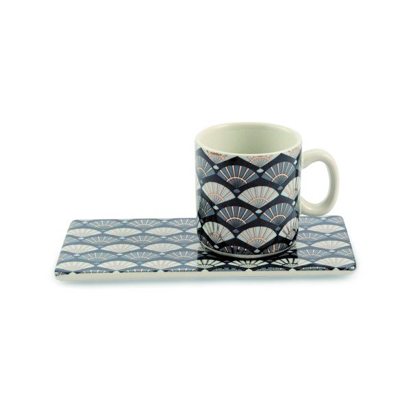 Set hrnčeka s tanierikom Villa d'Este Elegance, 150 ml