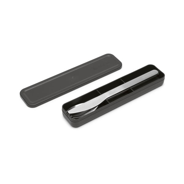 Antikoro cestovný príbor v striebornej farbe v súprave 3 ks Make & Take – Brabantia-image-2