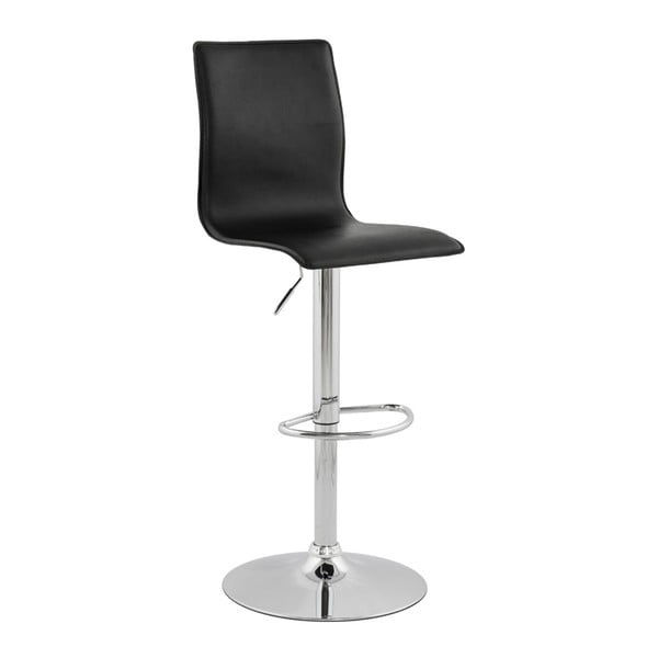Čierna nastaviteľná otočná barová stolička Kokoon Design Soho