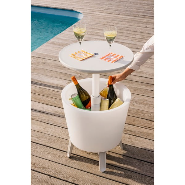 Okrúhly záhradný stolík so zásobníkom na ľad 49.5x49.5 cm Illuminated cool – Keter-image-1