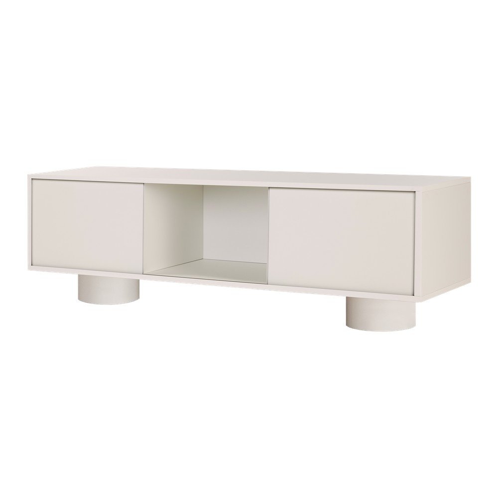 E-shop Sivobéžový TV stolík 160x48x42 cm Taro – noo.ma