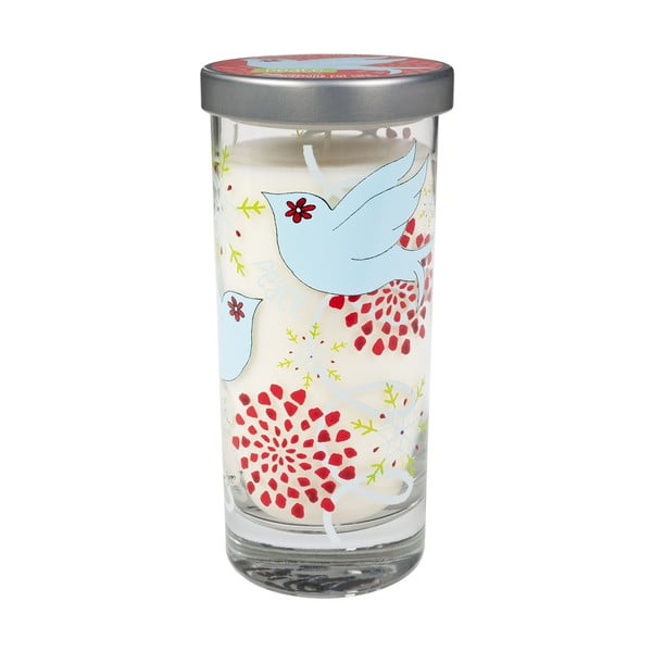 Vonná sviečka Glass Bridgewater Candle, vôňa vanilky, kvetov a santalu
