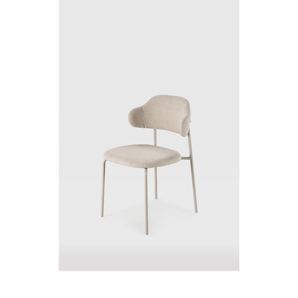 Krémové jedálenské stoličky v súprave 4 ks Adriel – Marckeric-image-1