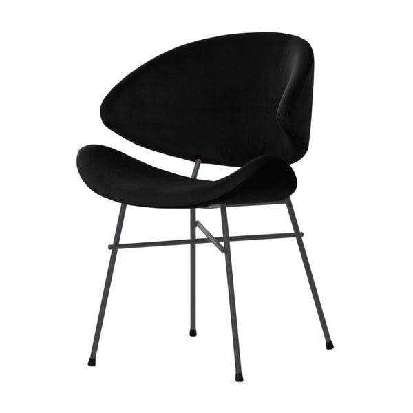 Čierna stolička s čiernymi nohami Iker Cheri