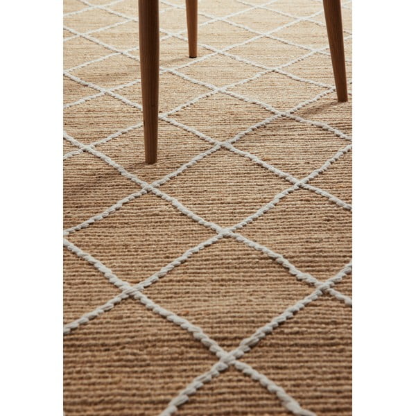 Ručne tkaný jutový koberec v prírodnej farbe 80x150 cm Kunu – Hanse Home-image-3