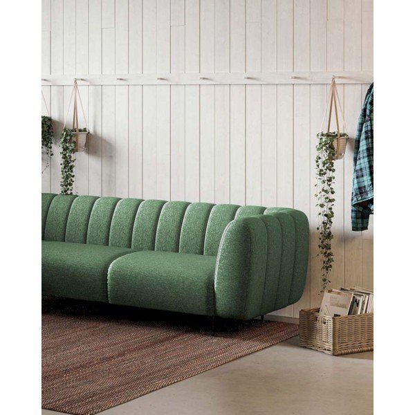 Tmavozelená rohová pohovka (ľavý roh/do L) Shel – Ghado-image-3